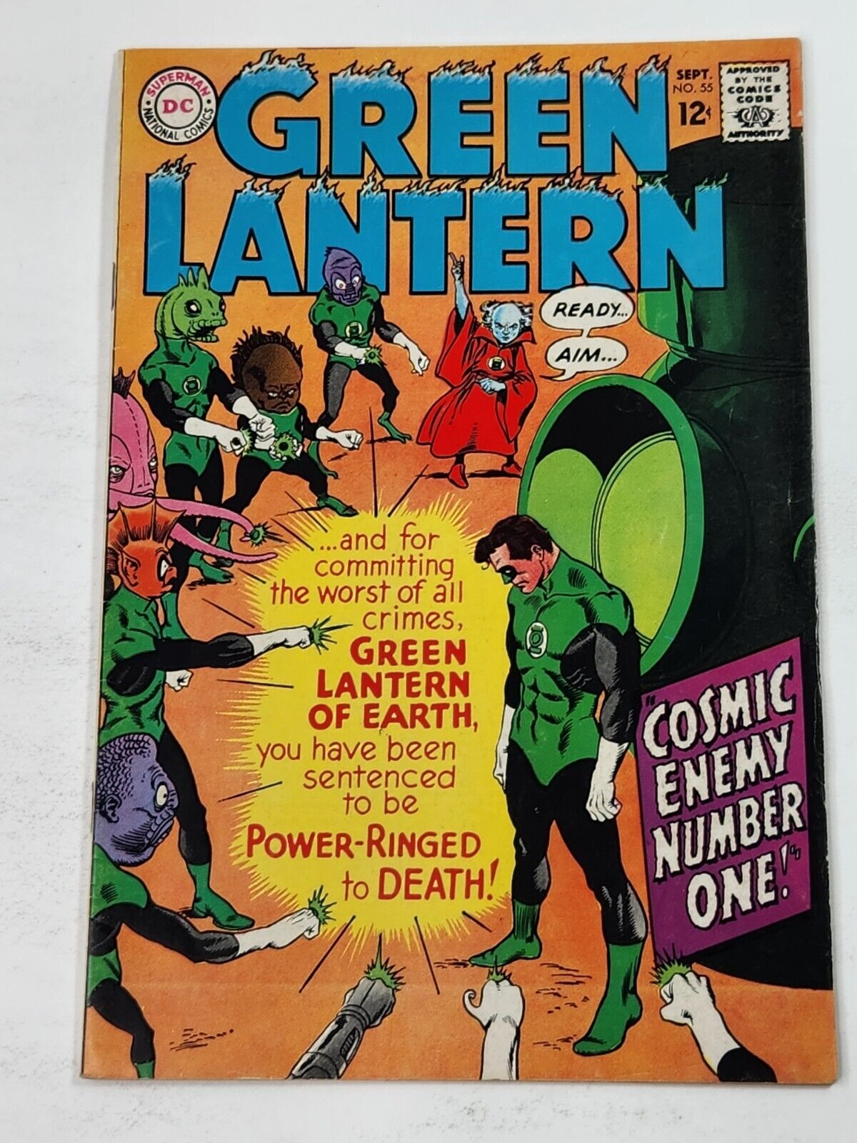 Green Lantern 55 1st App Zborra & Charley Vicker DC Comics Silver Age 1967