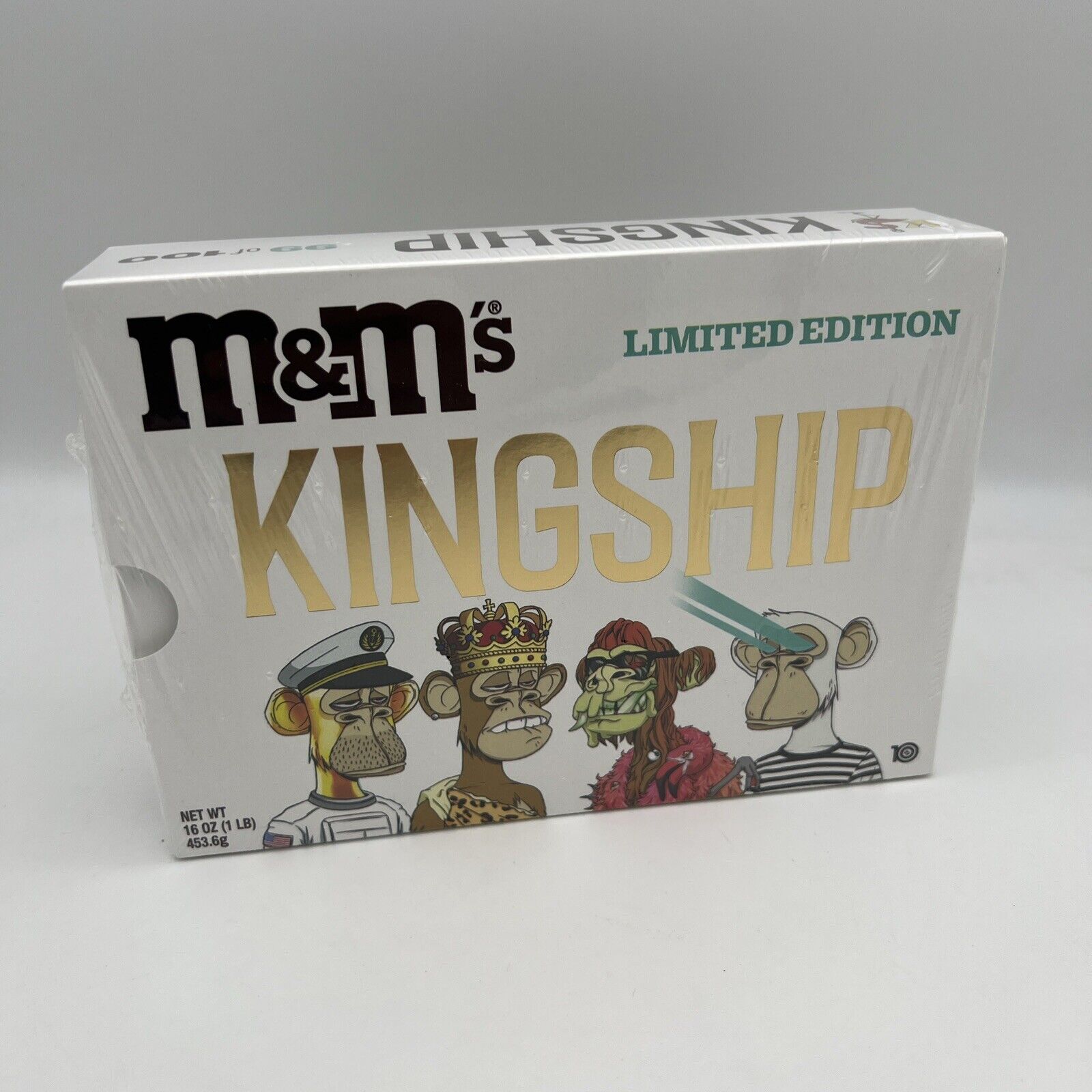 KINGSHIP LIMITED EDITION M&M’S® GOLD GIFT BOX￼Bored Ape Yacht Club NEW #99/100