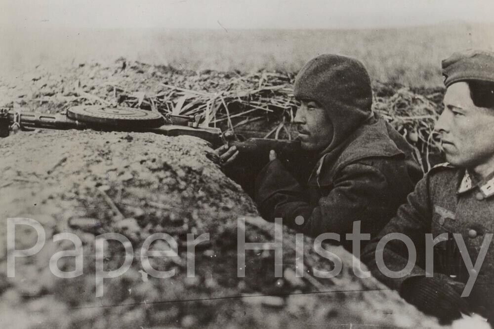 Russian Cossack Fights Against Soviets Degtyaryov DP-27 DP-28 4x6 Photo Reprint