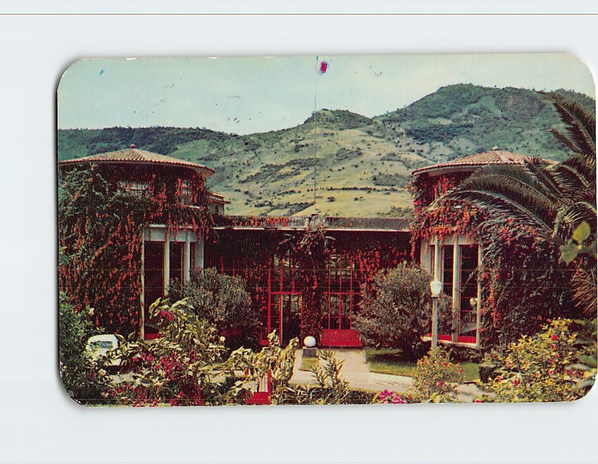 Postcard Entrance to Hotel Balneario Mexico