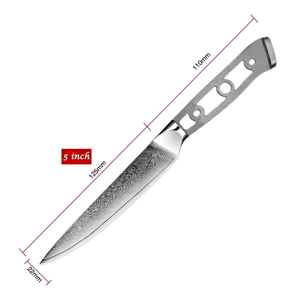 Chef Knife Blank Damascus Kitchen Knives DIY Custom Knife Billet Home Hobby