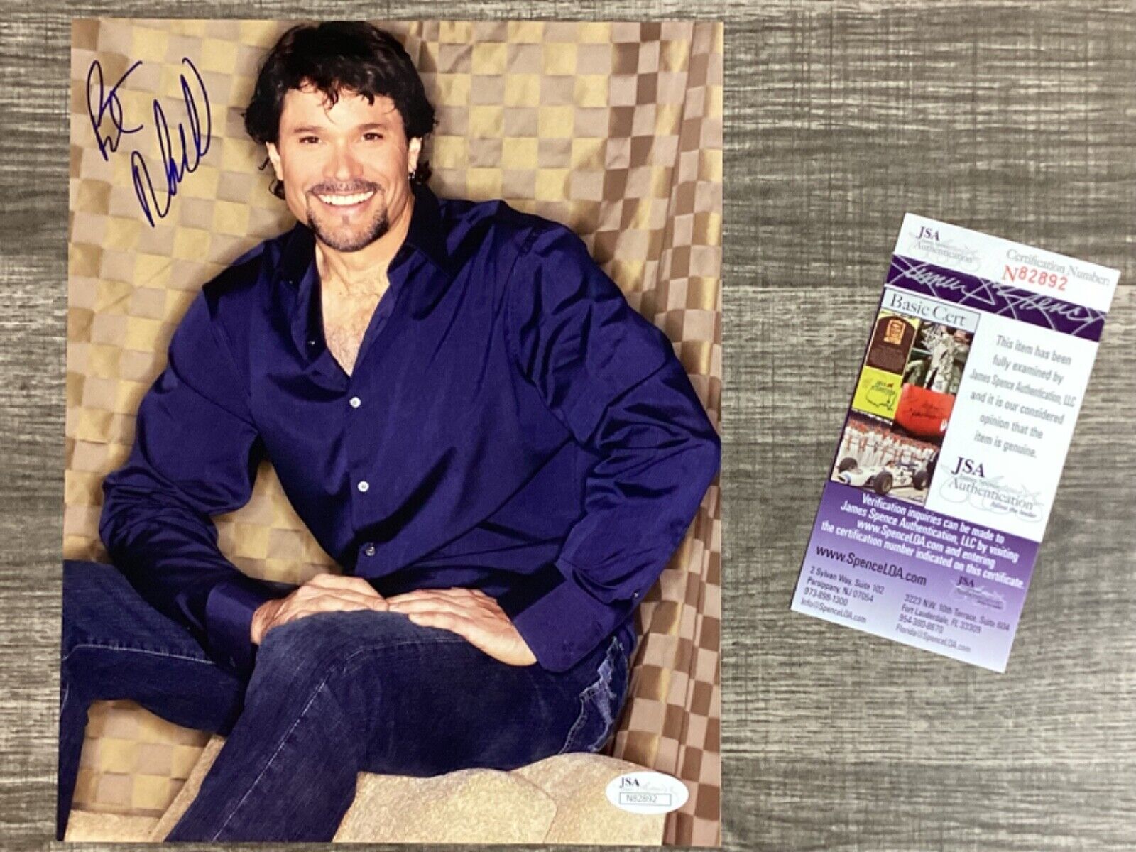 (SSG) Sexy PETER RECKELL Signed 8X10 Color Photo 