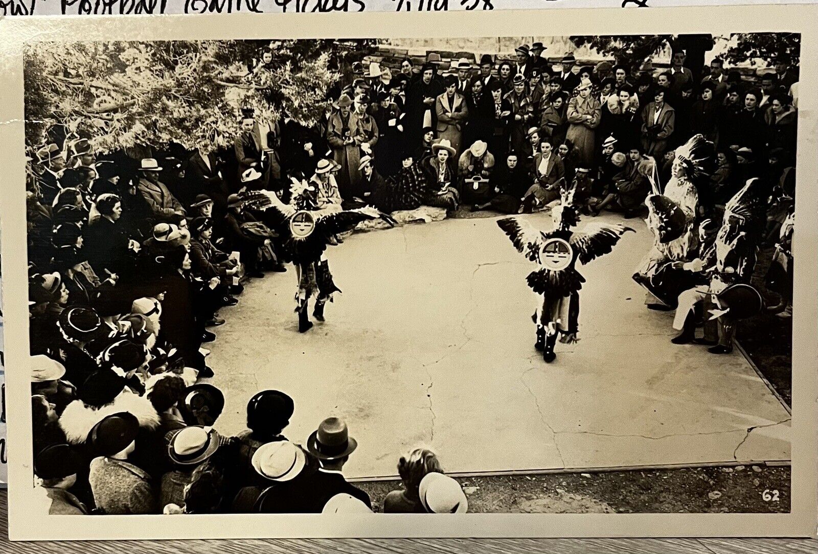 1947 very rare unused postcard Native Dance at Grand Canyon Arizona