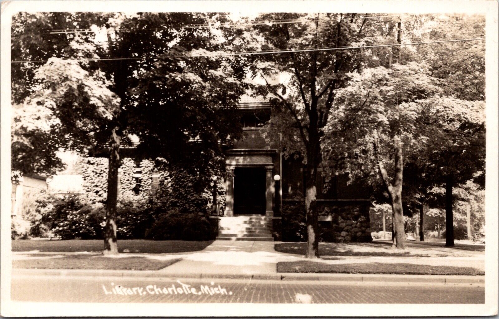 Real Photo Postcard Library in Charlotte, Michigan
