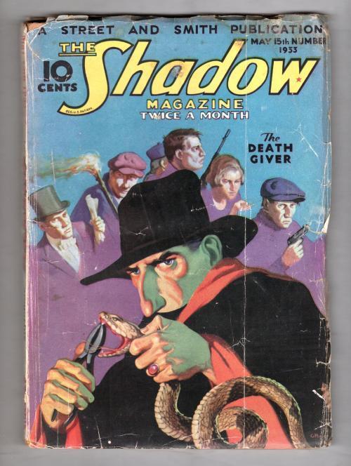 The Shadow  May 15, 1933  Shadow + Rattlesnake Cvr; The Death Giver
