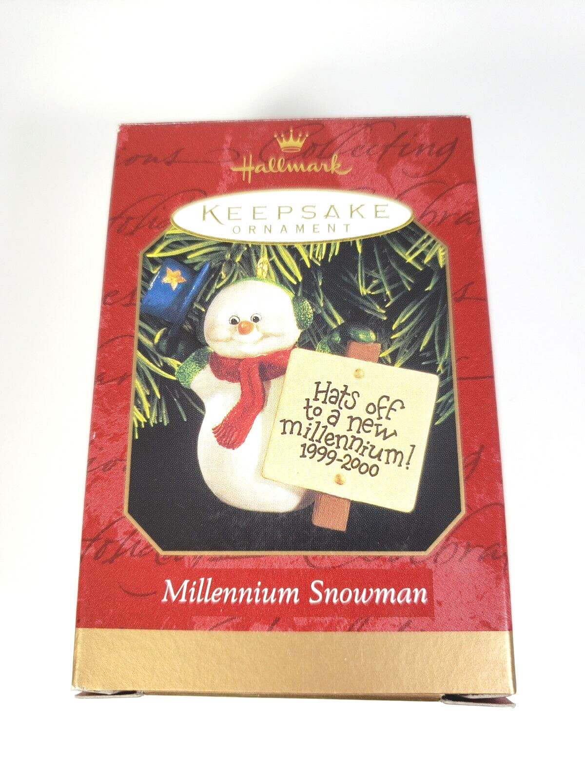Hallmark Millennium Snowman Keepsake Christmas Ornament 1999 