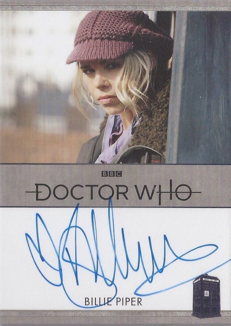 Doctor Who Series 1-4: Billie Piper as Rose Tyler Scarce Bordered Autograph Card