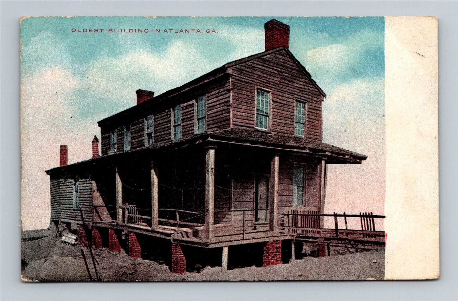 Oldest Building in Atlanta Georgia c1910 Postcard