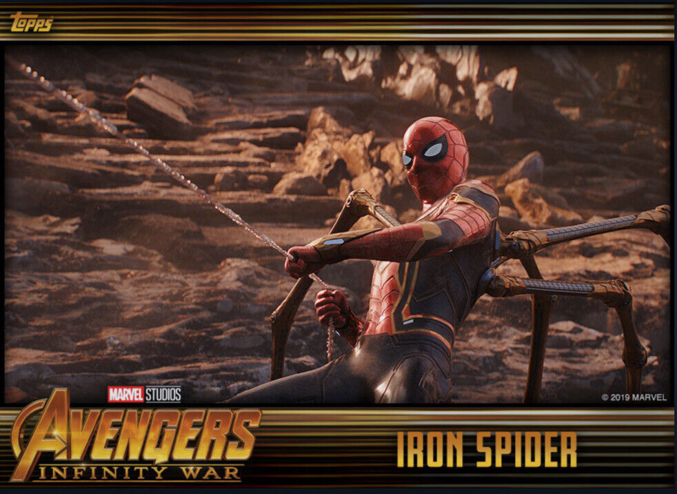 Topps Marvel Collect 2019 Avengers Infinity War MCU Iron Spider Gold SR [Digital