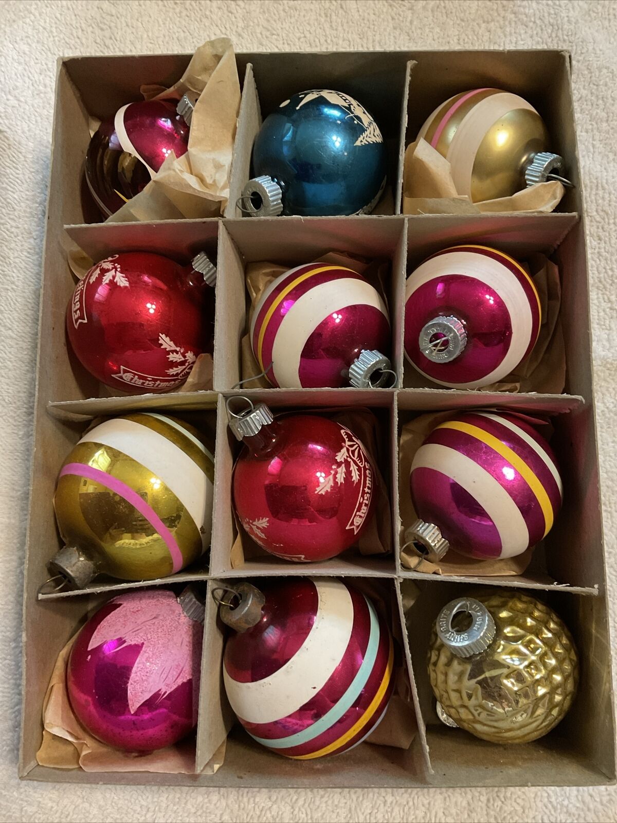 Glass Christmas Tree Ornaments 