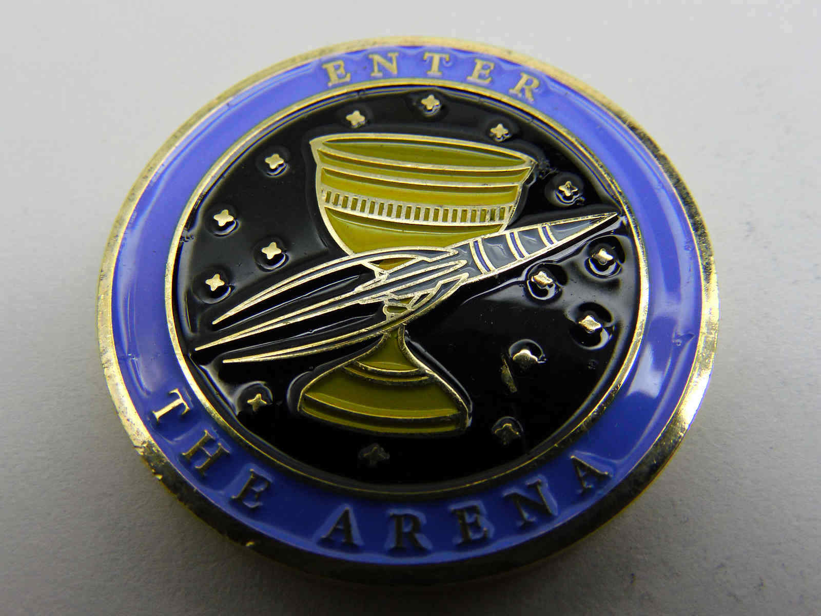 THE ARENA ENTER CHALLENGE COIN
