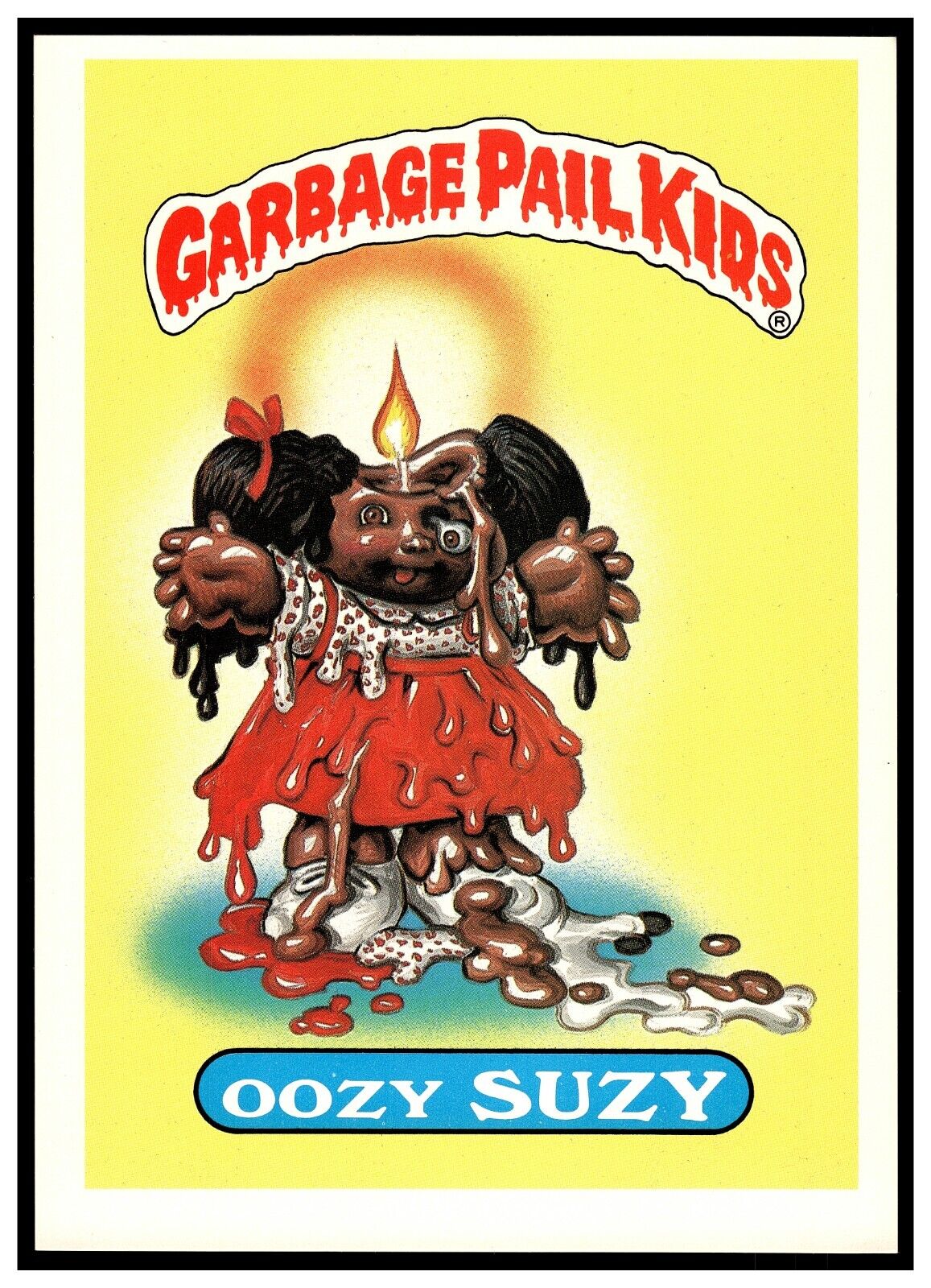 OOZY SUZY #28 GARBAGE PAIL KIDS GIANT SERIES 1 HIGH GRADE 1986 VINTAGE 5 x 7
