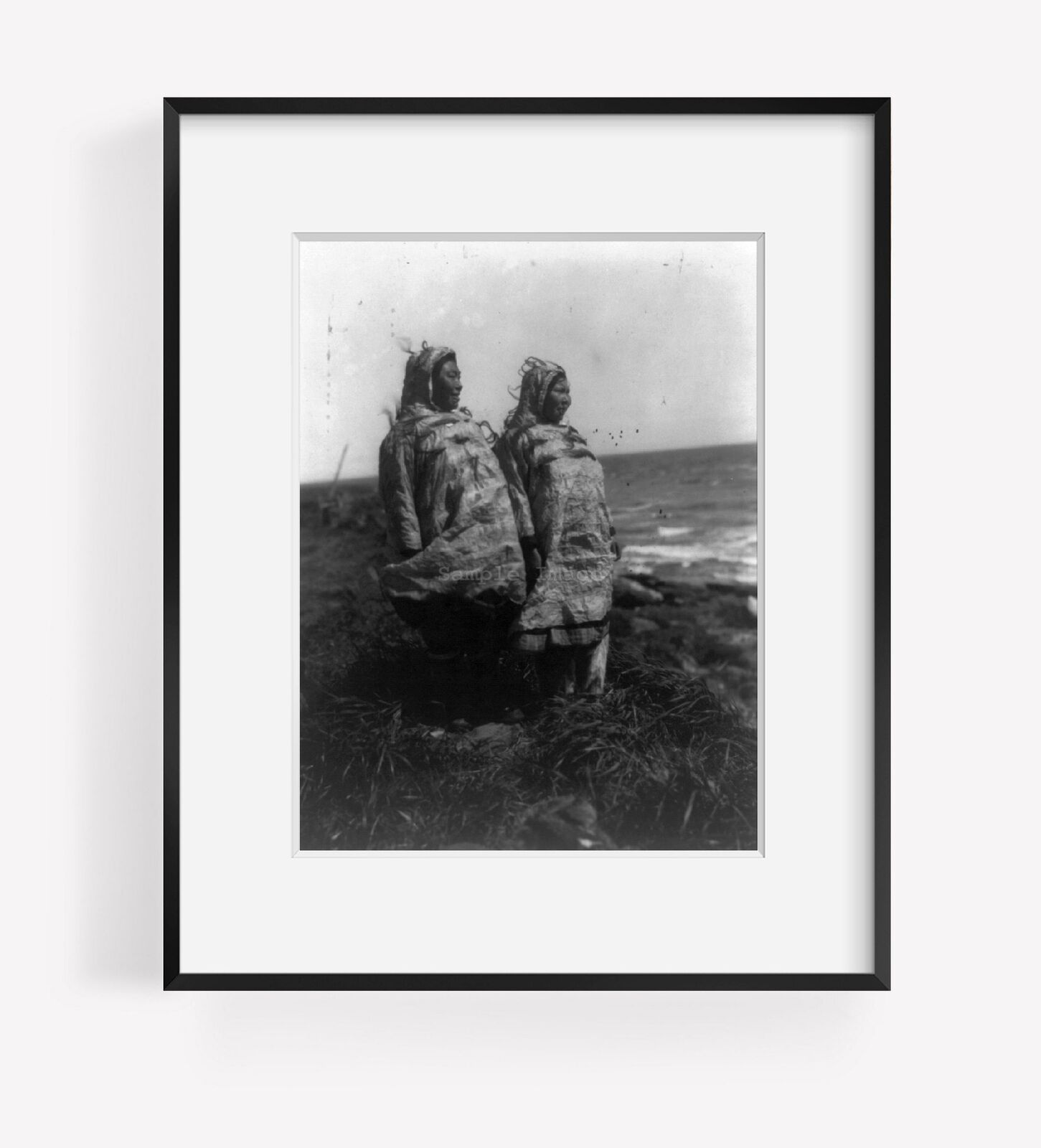 Photo: Waterproof parkas--Nunivak, February 28, c1929, Eskimo women, Edward S. C
