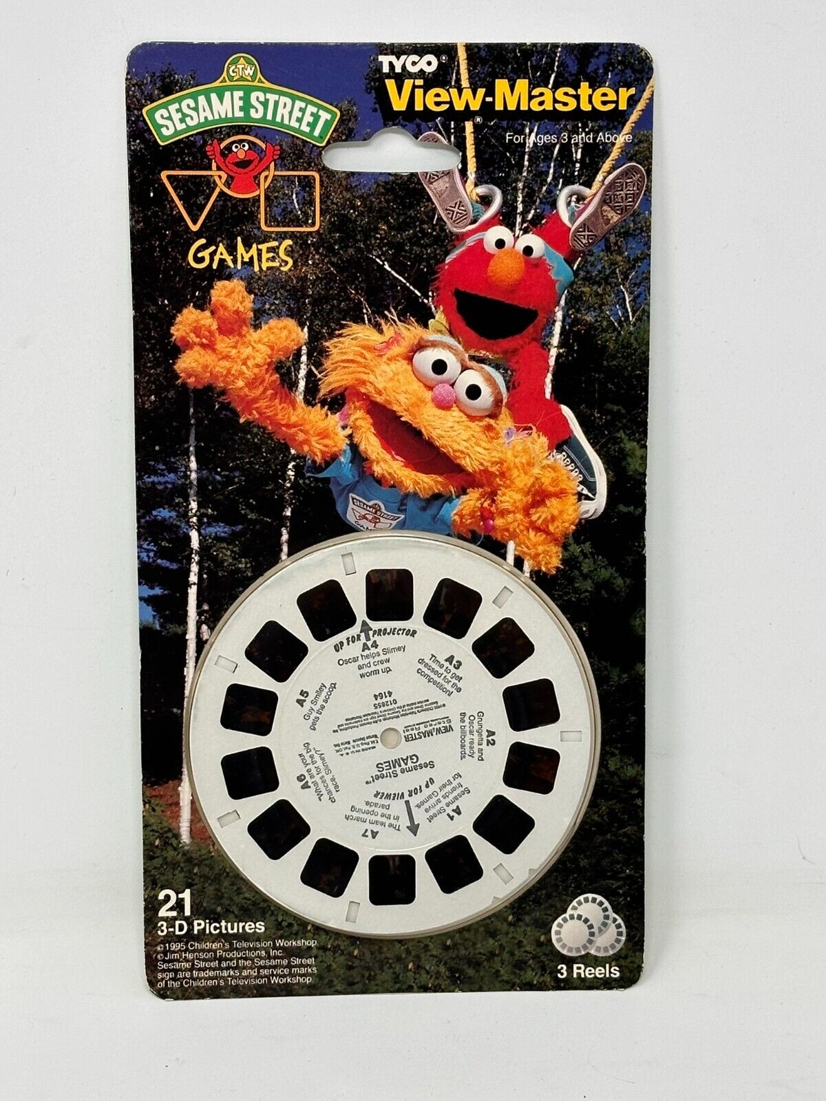 Sesame Street Games View-Master 3 Reel Packets NEW SEALED