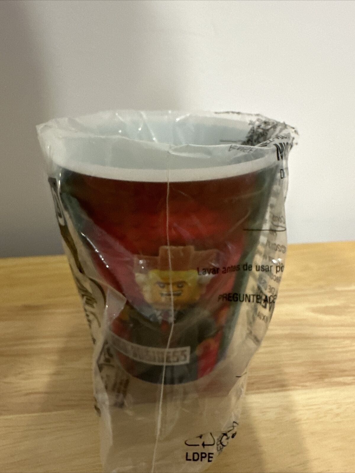 McDonalds Lego Movie Action Kids Drinking Cup Lord Business 2014 NEW Sealed