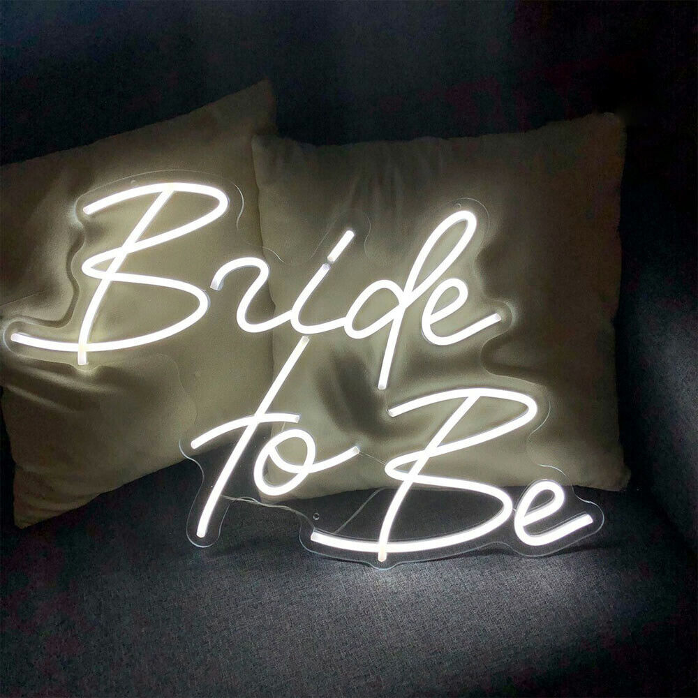 LED Bride to Be Neon Light Sign Dimmable Proposal Wedding Party Wall Art Decor