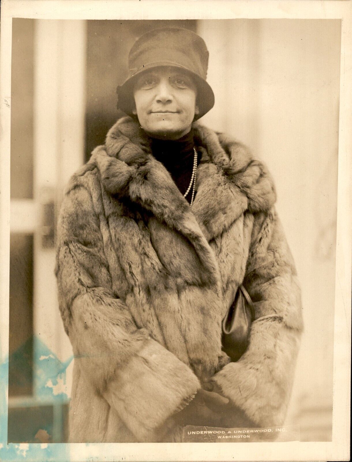 GA196 1926 Orig Underwood Photo SENATOR WIDOW MRS MEDILL MCCORMICK @ WHITE HOUSE