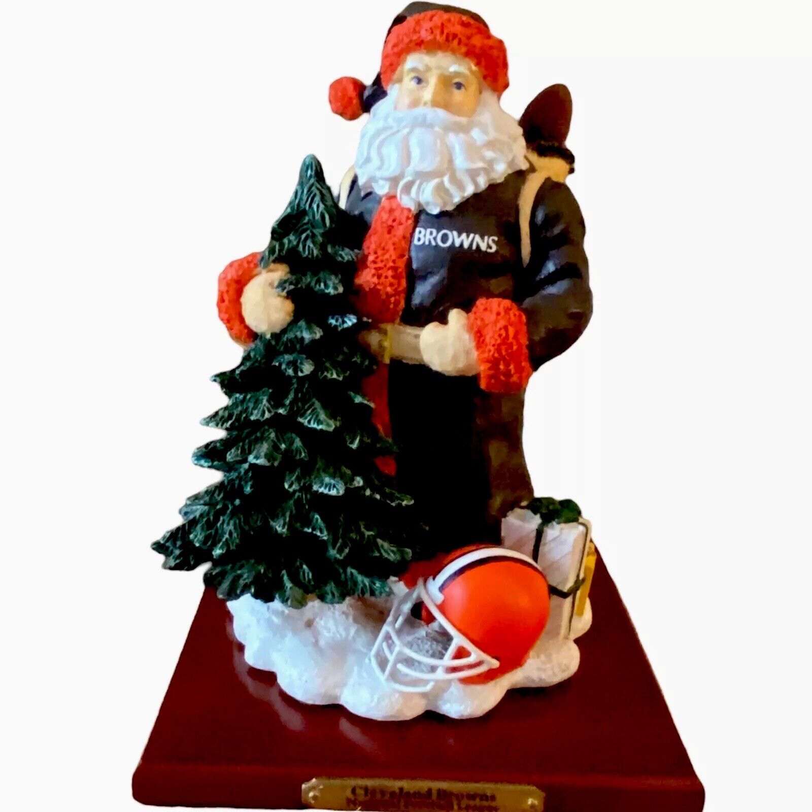 Cleveland Browns 8” Santa Figurine / Memory Company