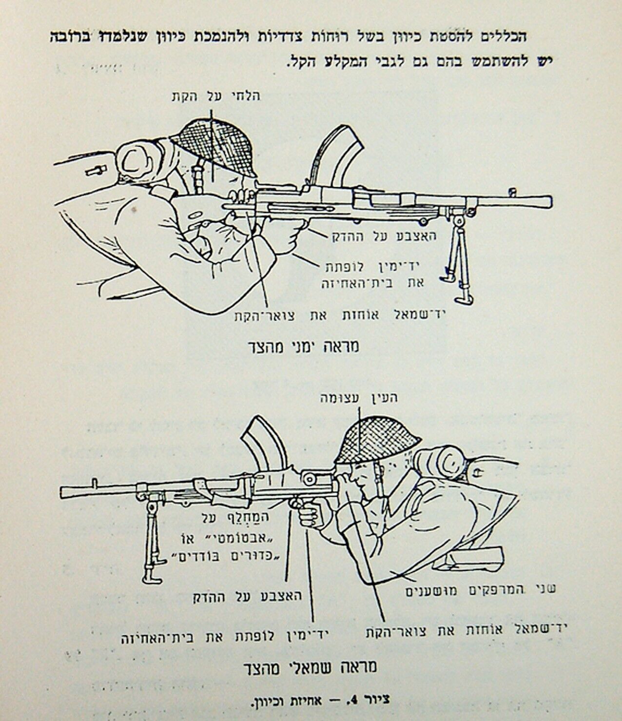 1948 Jewish HEBREW MANUAL BOOK Israel BREN LIGHT MACHINE GUN Independence WAR