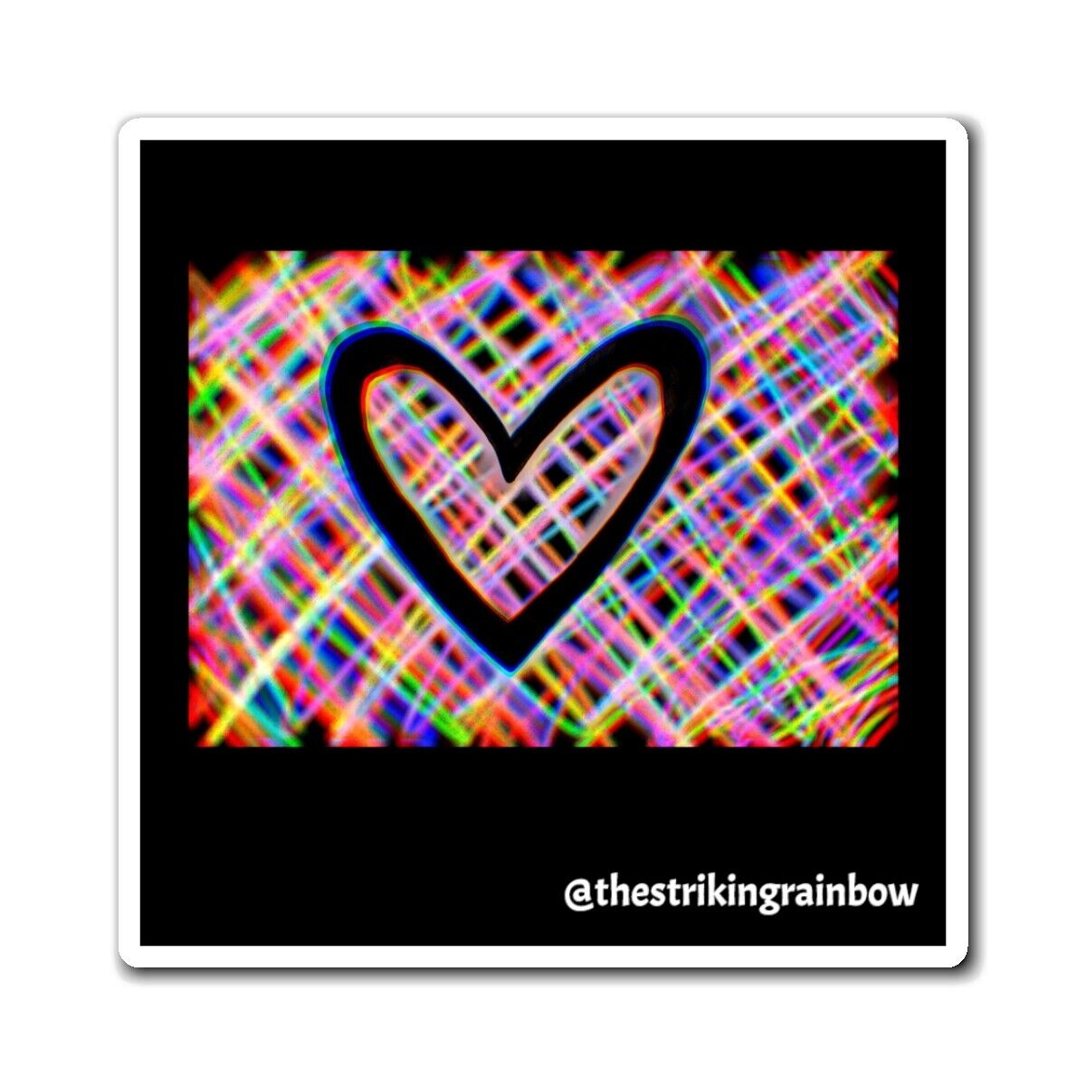 Heart Digital Art Print Magnet
