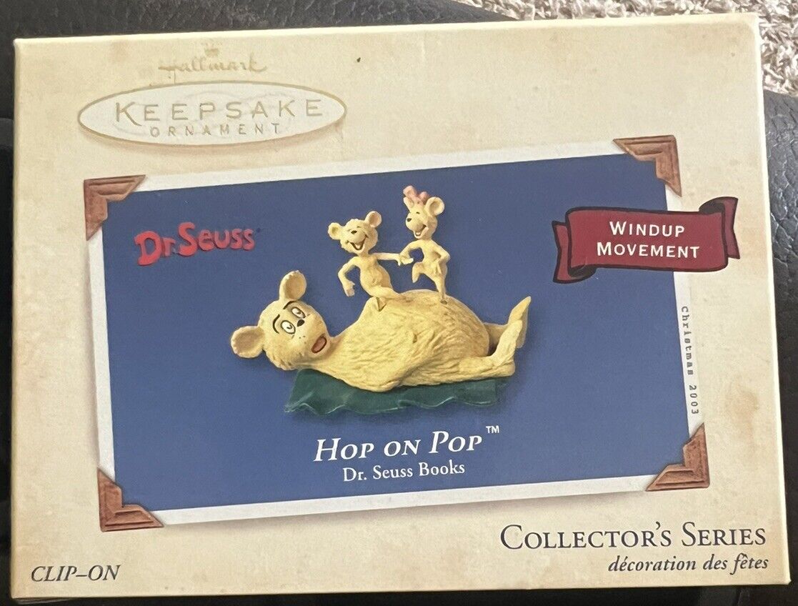 Hallmark Keepsake Dr. Seuss Hop On Pop Christmas Tree Ornament 2015