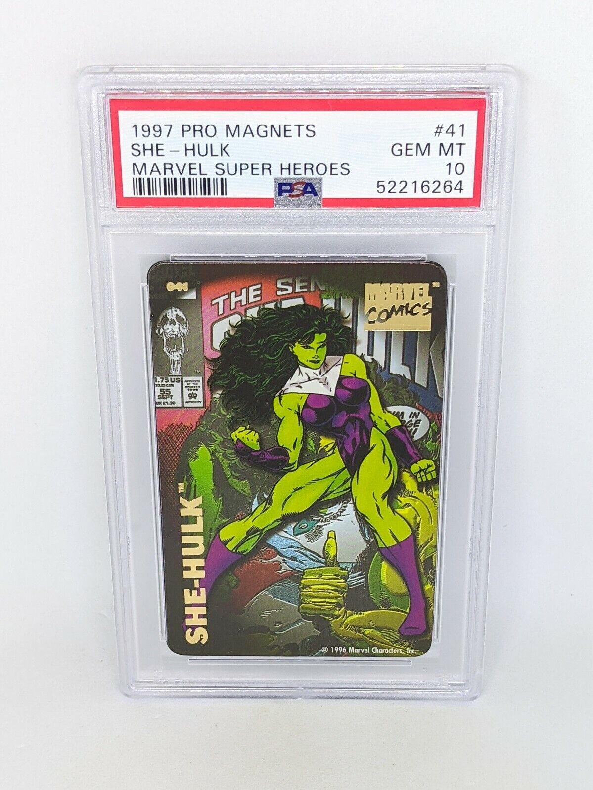 1997 Pro Magnets Marvel Super Heroes #41 She-Hulk PSA 10