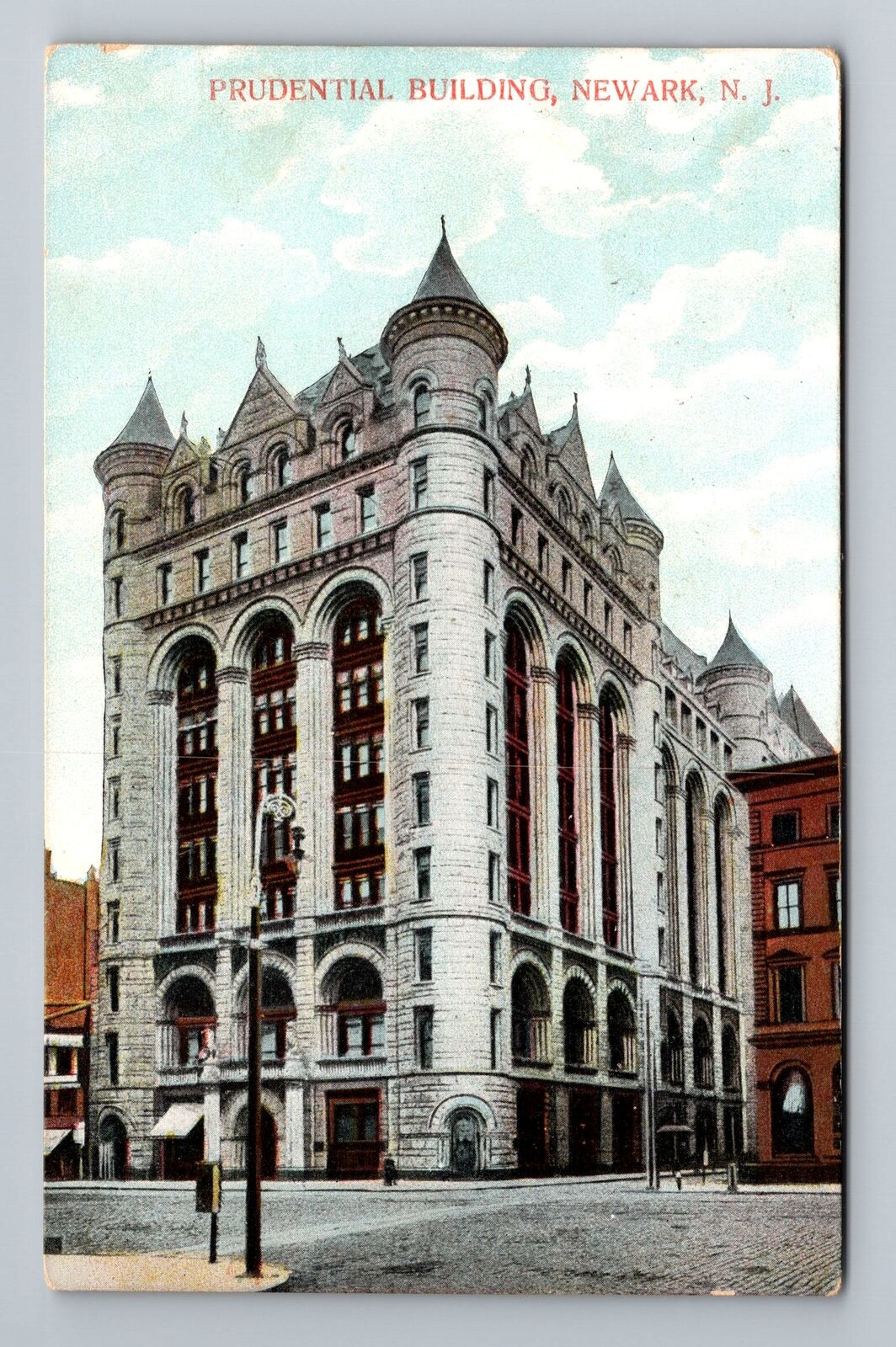 Newark NJ-New Jersey, Prudential Building, Outside, c1910 Vintage Postcard