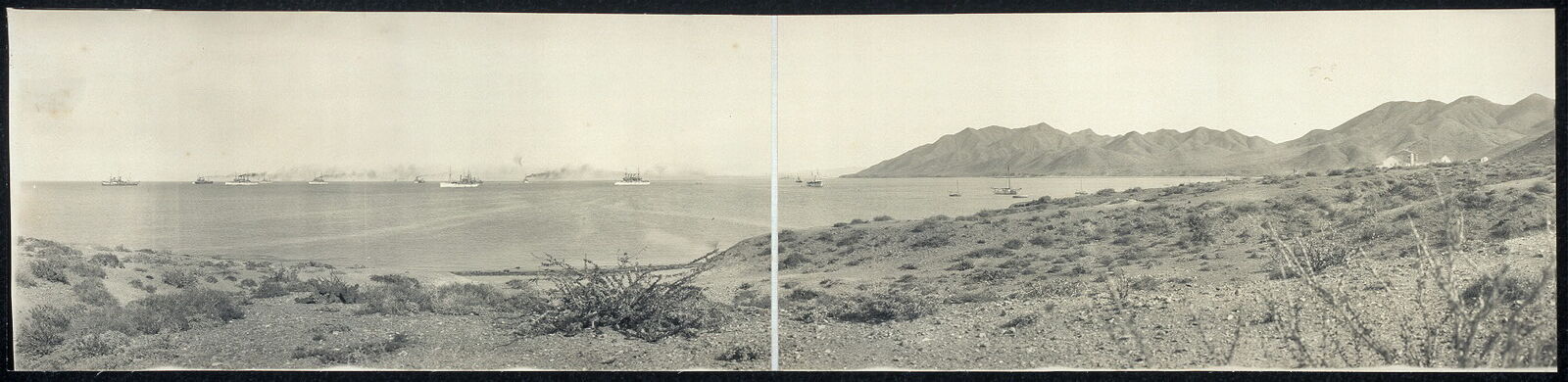 Photo:1908 Panoramic: Man of War Cove,Magdalena Bay,Mexico