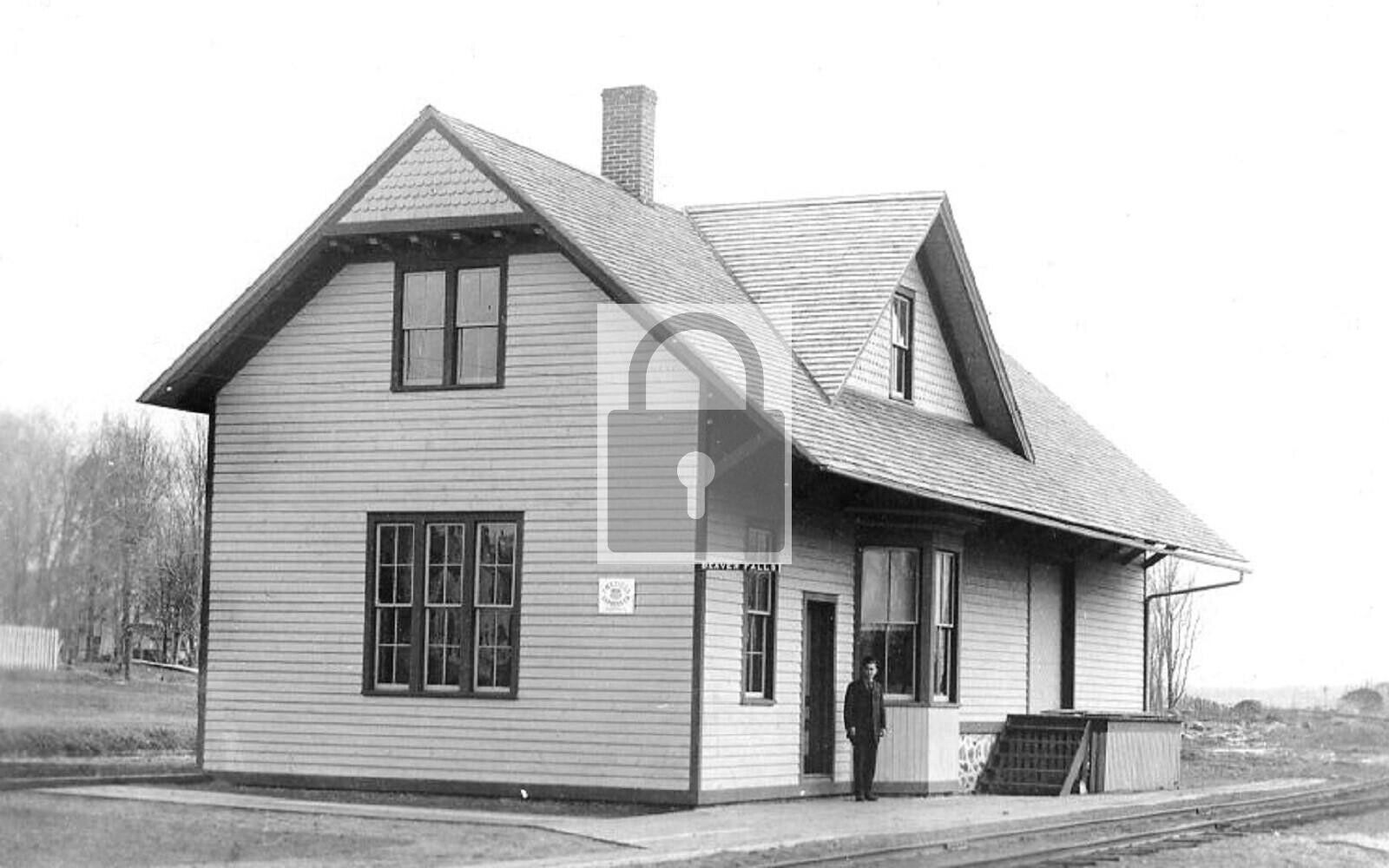 Railroad Train Station Depot Beaver Falls New York NY Reprint Postcard