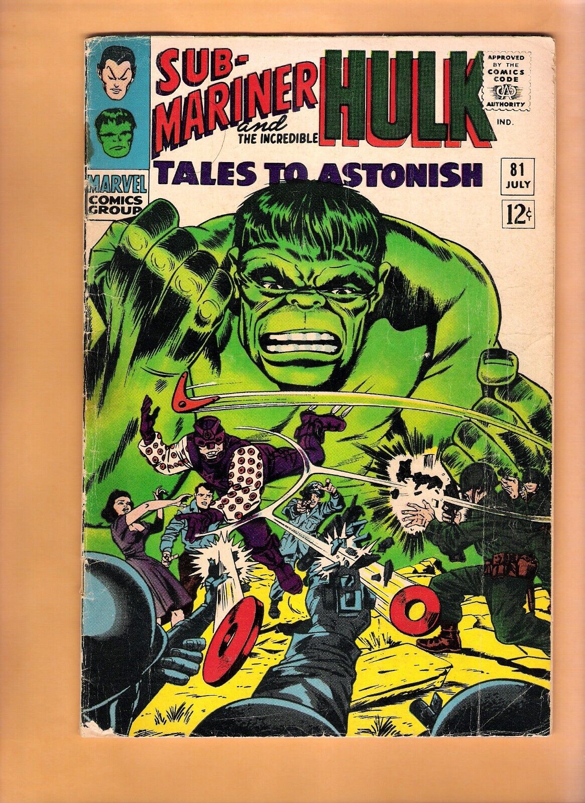 Tales To Astonish #81 Hulk Sub- Mariner vintage Marvel comic book 1966 FINE-