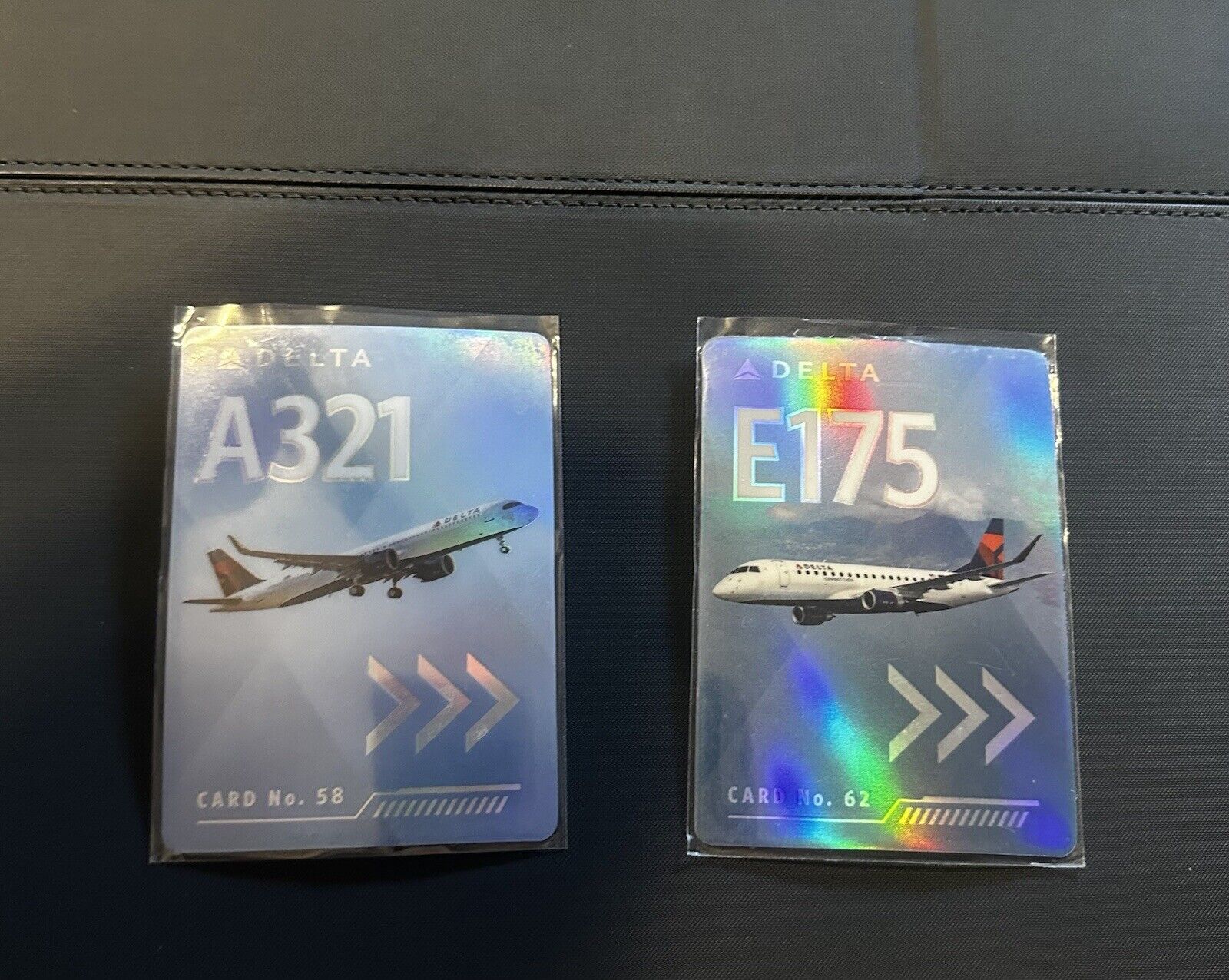 Brand New Delta Airline Trading Cards. Cards 58 And 62