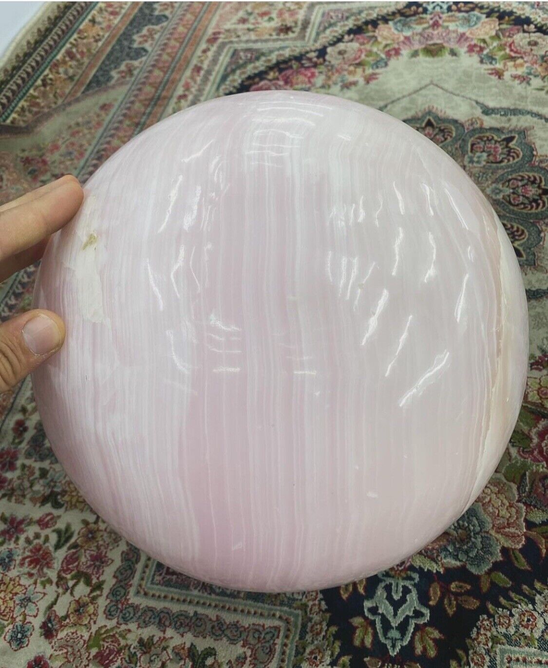 Big Size Pink Calcite Ball Sphere