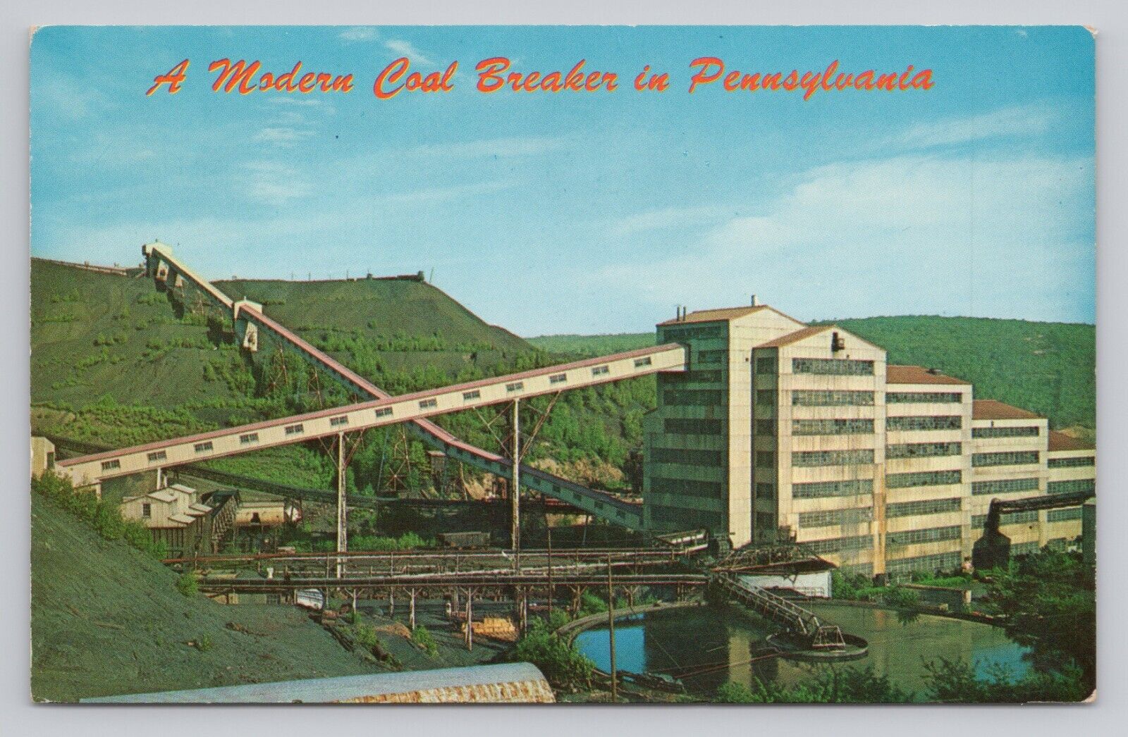 A Modern Coal Breaker in Pennsylvania Anthracite Coal Region Postcard