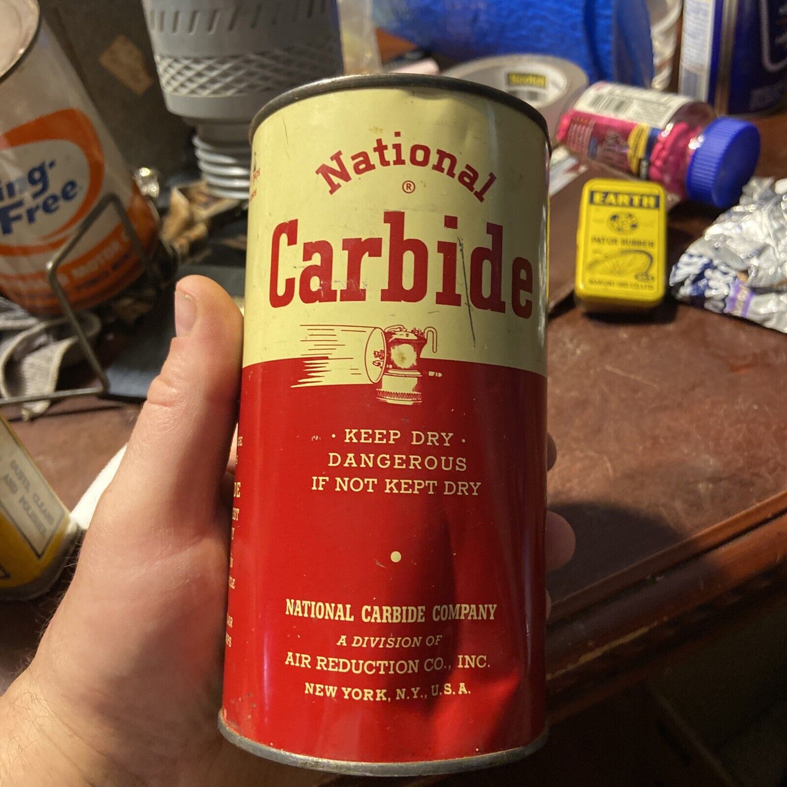 vintage NOS National Carbide can 