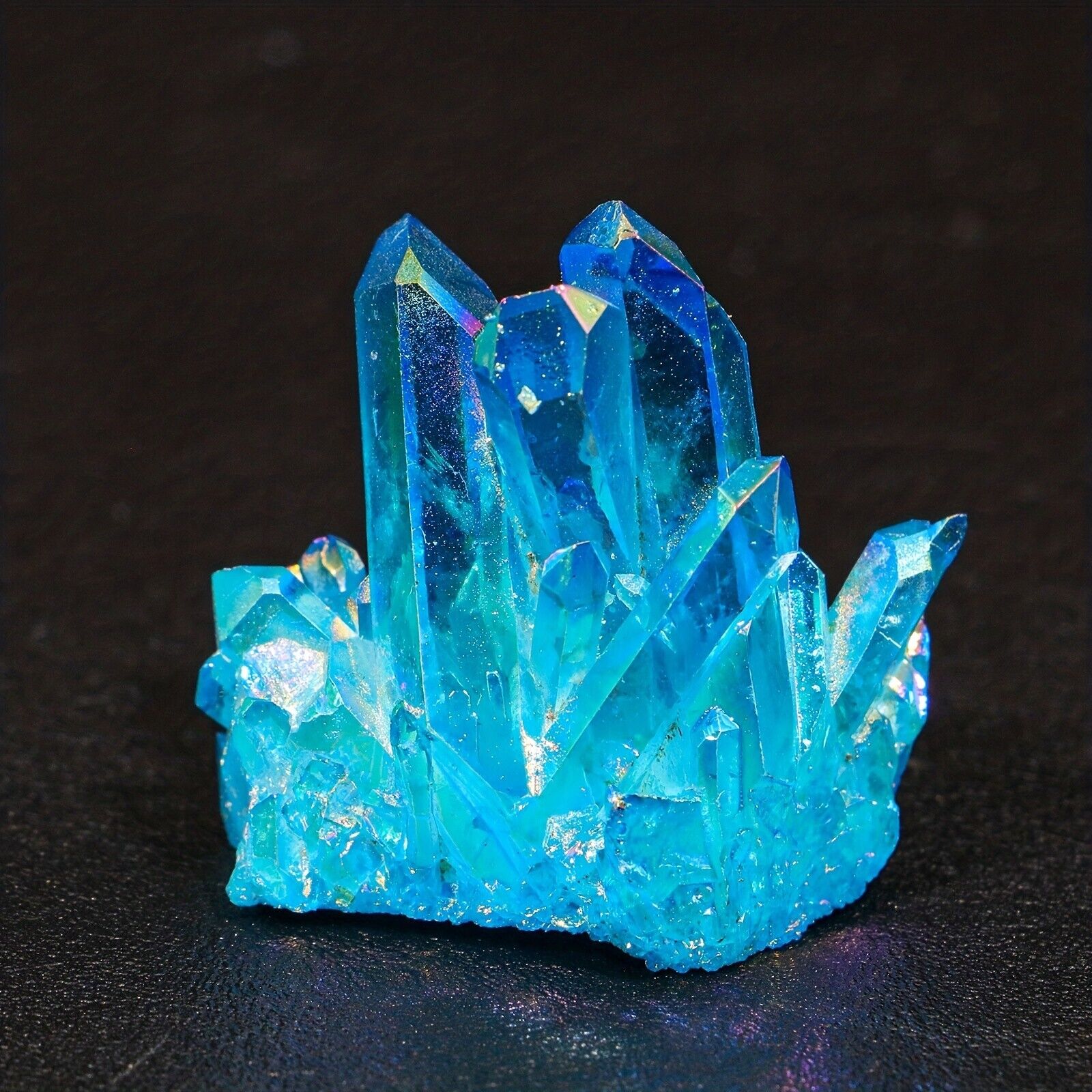Angel Aura Blue Quartz Cluster Blue Crystal Mineral Specimen Home Decoration