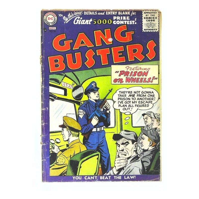 Gang Busters (1947 series) #54 in Very Good minus condition. DC comics [o{