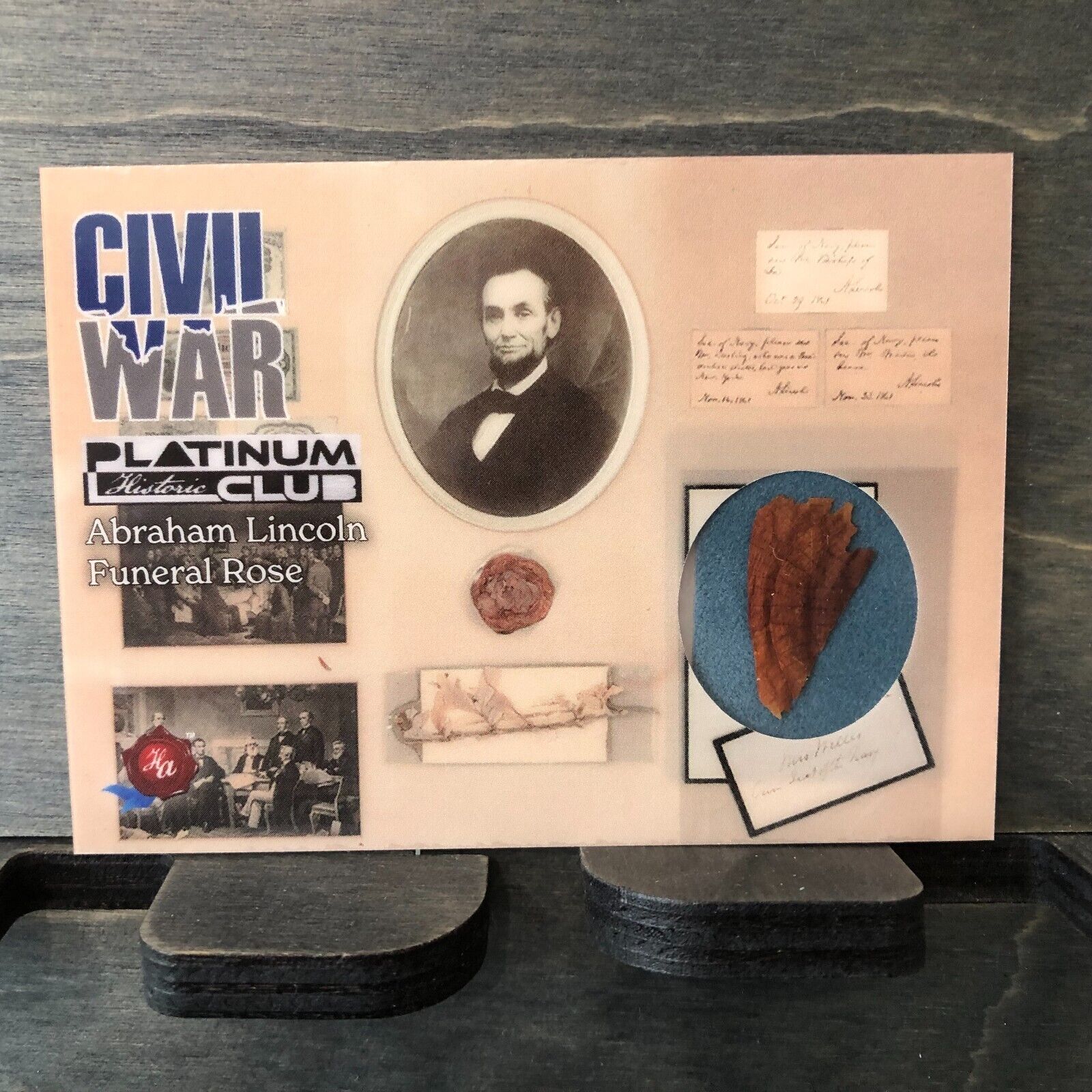 2022 Historic Autographs Civil War Abe Lincoln Funeral Rose 19/40