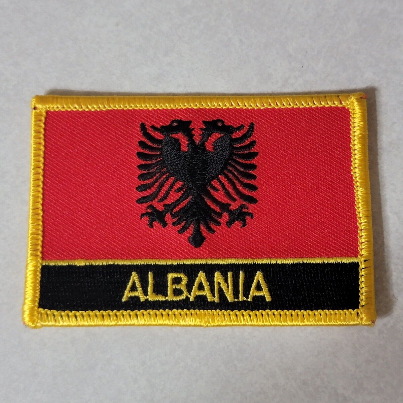 Albania Flag Patch Embroidered 