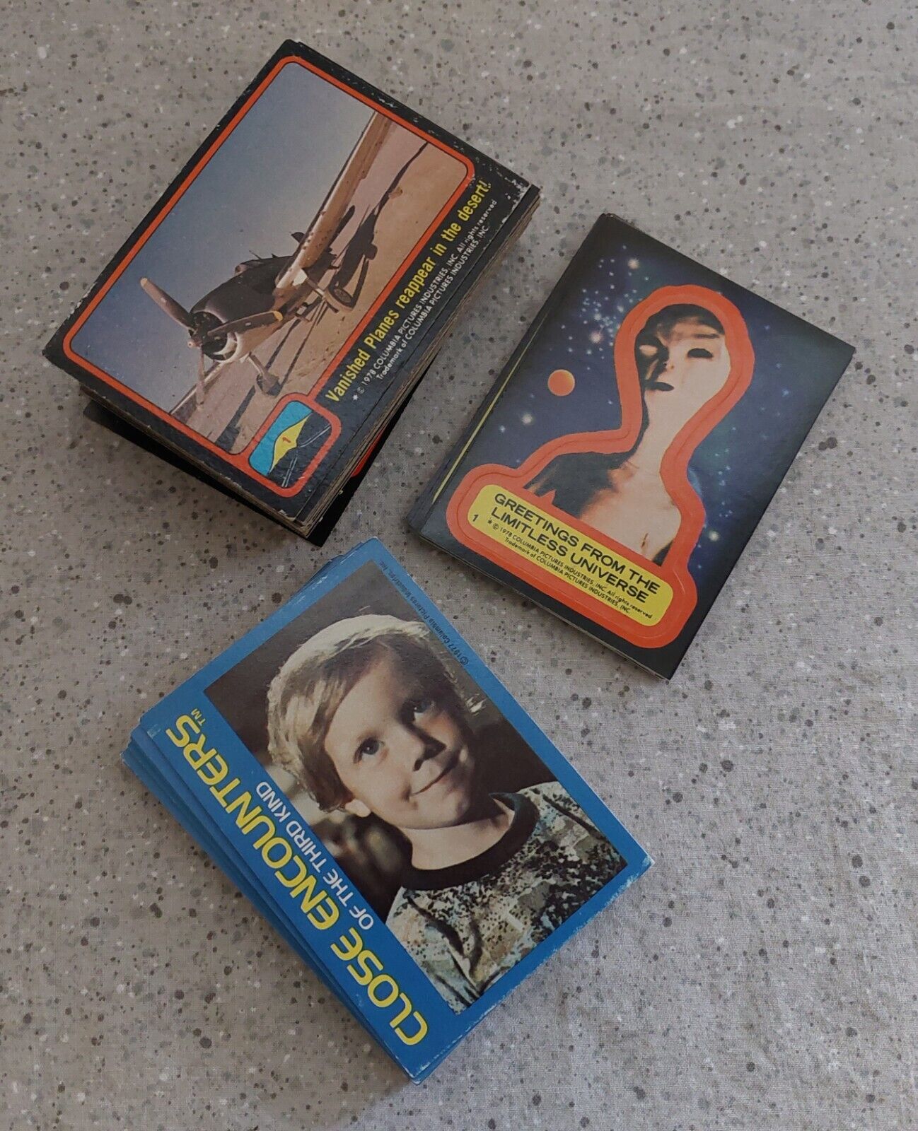 Two 1978 Close Encounters of the Third Kind  Card Sets~ Wonder Bread and Topps
