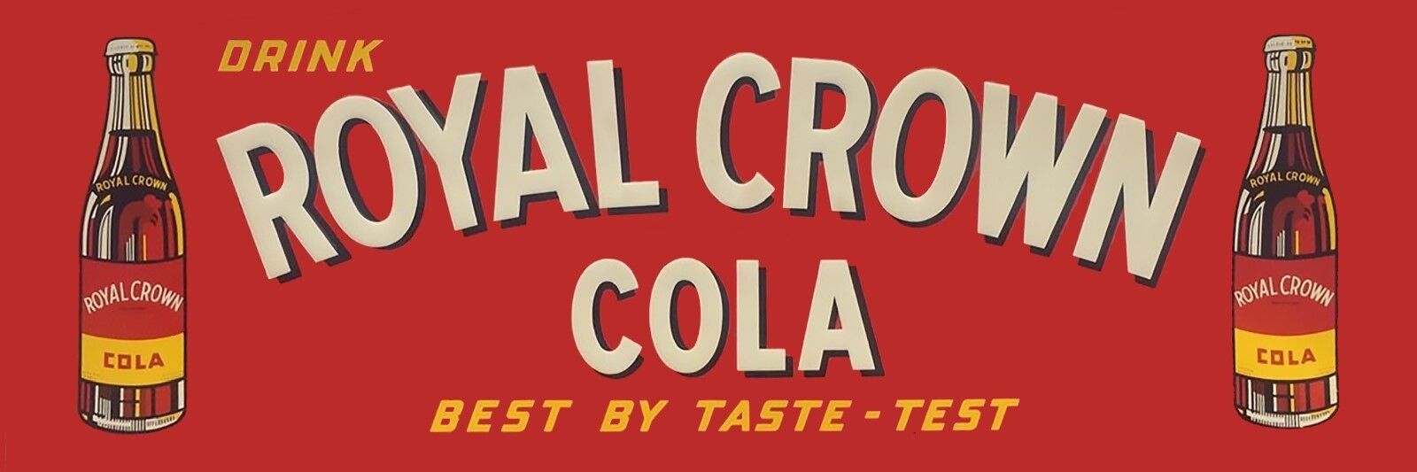 1951 Royal Crown Cola High Quality Metal Magnet 2 x 6 inches 9425