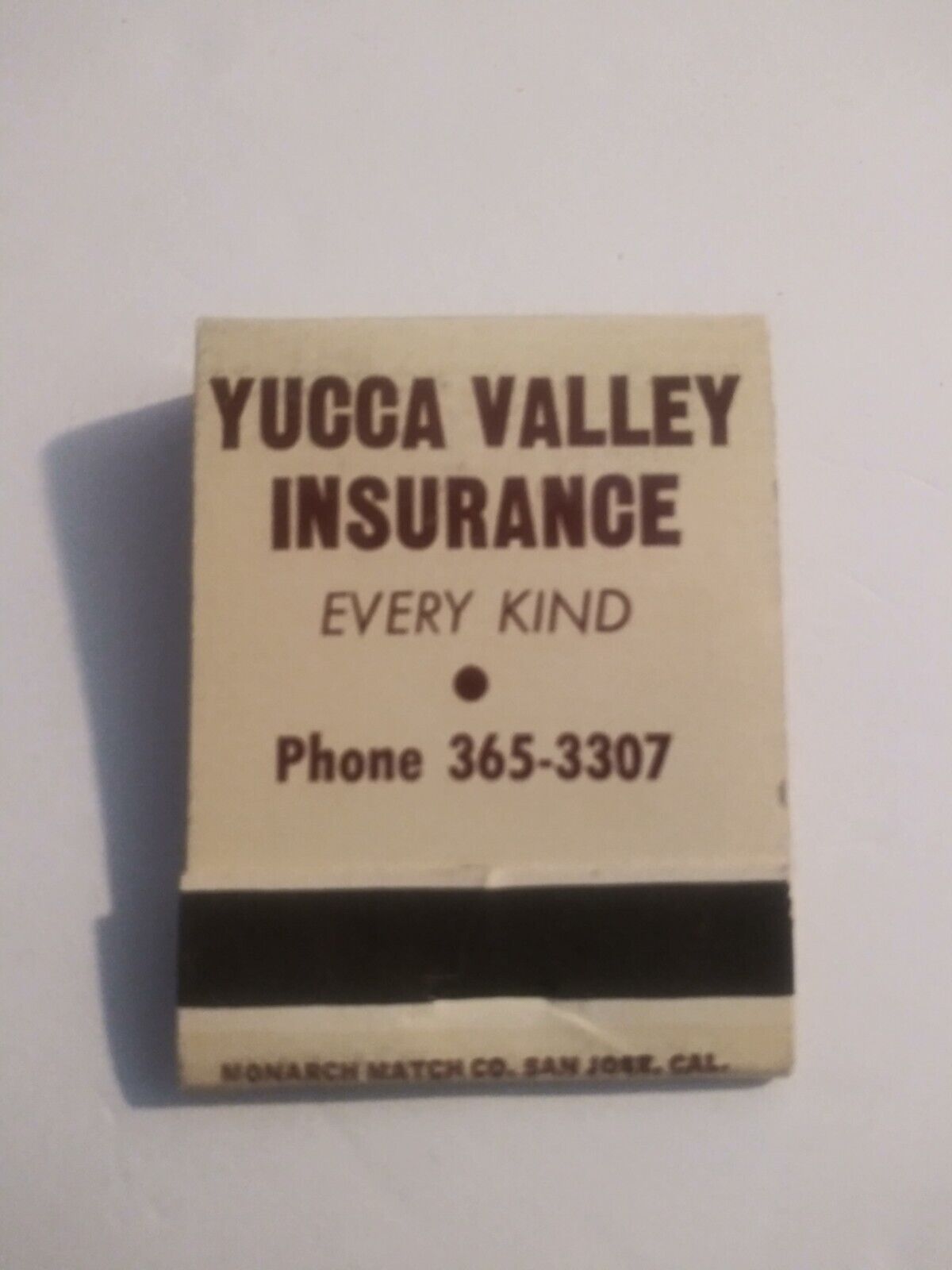 Vintage Matches From Yucca Valley Insurance Pictured Dick Miller