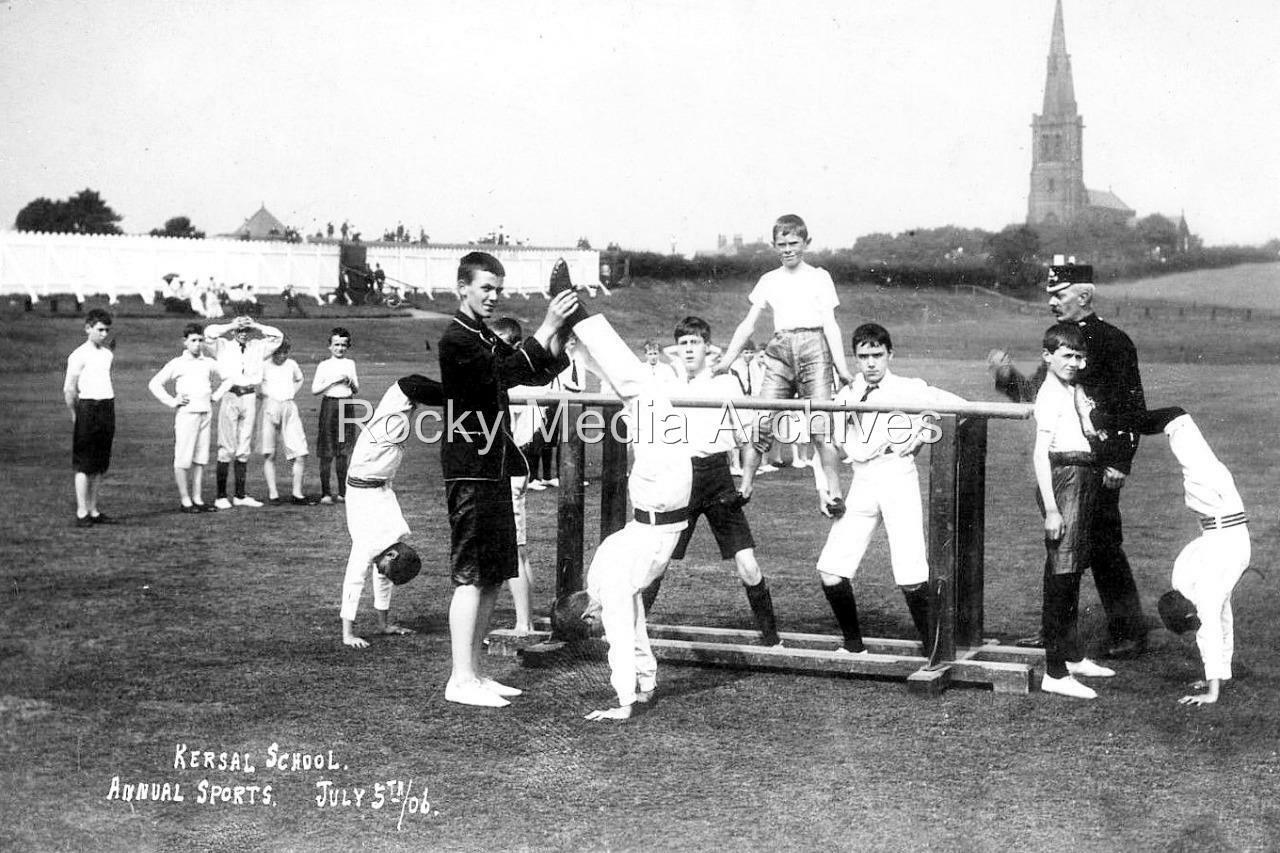 Flt-51 Social History, Sports Day, Kersal School, Lancashire C1910. Photo