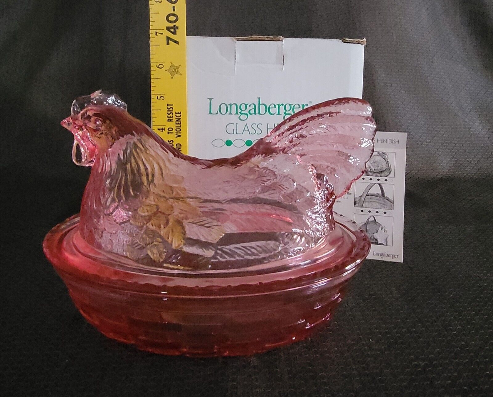 Longaberger Glass Hen