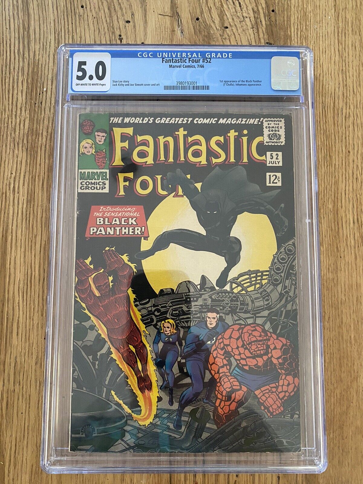 Fantastic Four #52 CGC 5.0 - First Appearance Of Black Panther