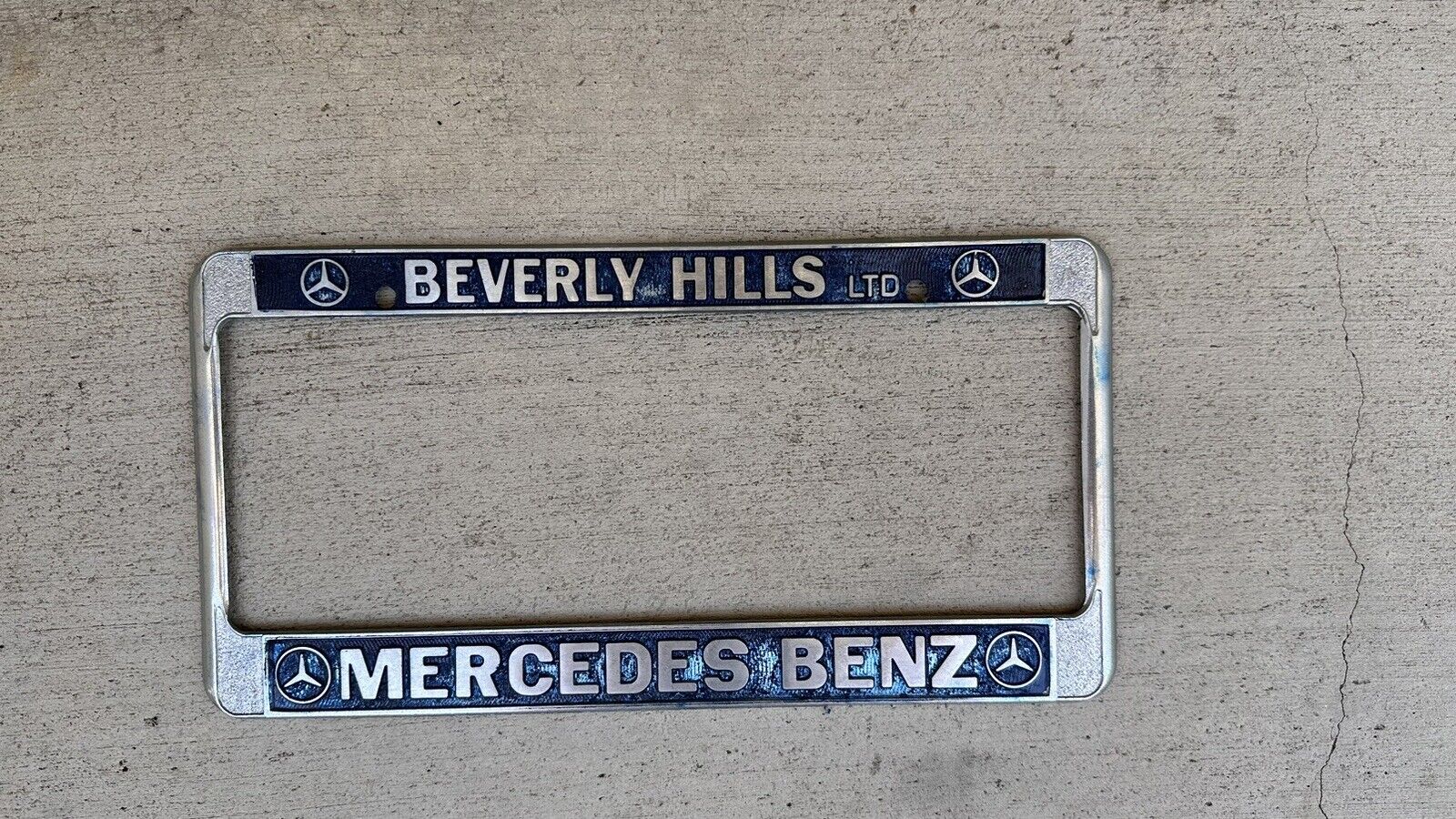 Mercedes-Benz of Beverly Hills CA Car Dealer Metal License Plate Frame