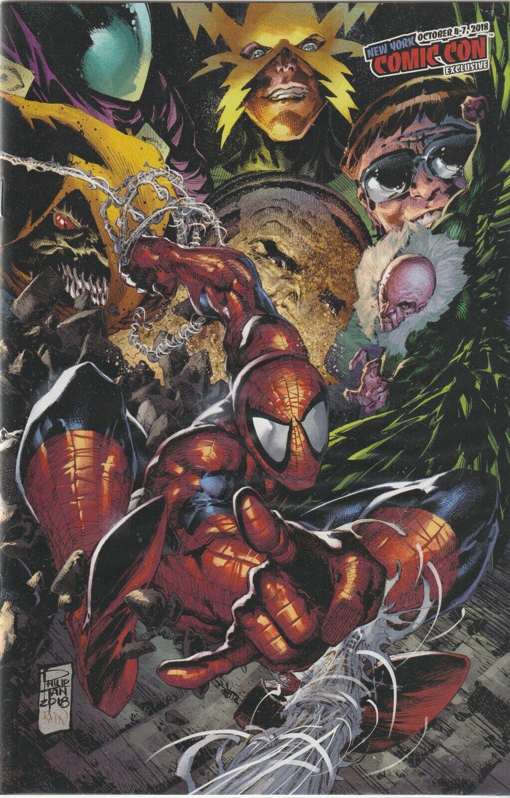 Amazing Spider-Man #5 (LGY 806) Set of 2 Phillip Tan Variants