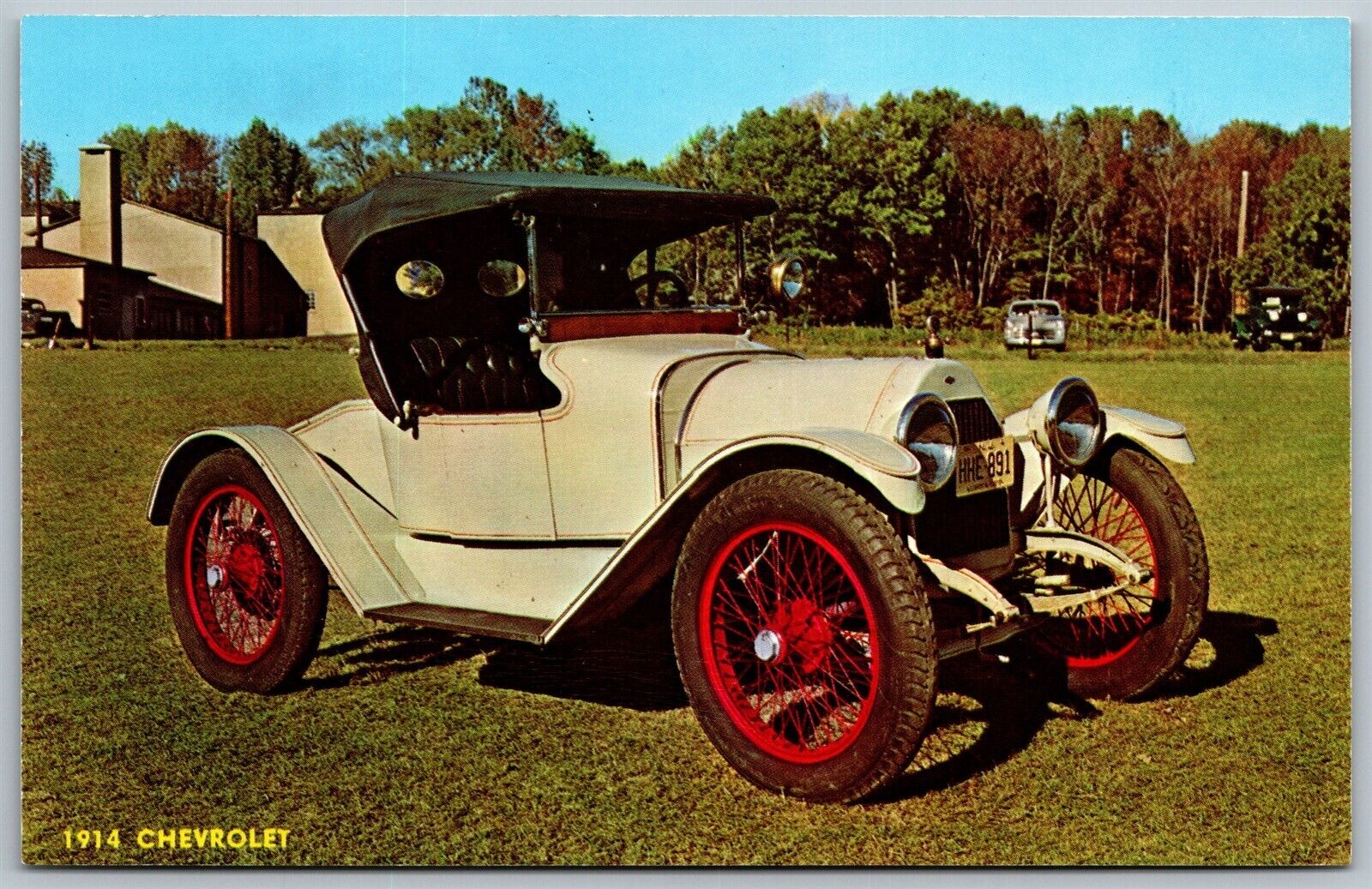 Vtg 1914 Chevrolet Automobile Car Transportation Postcard