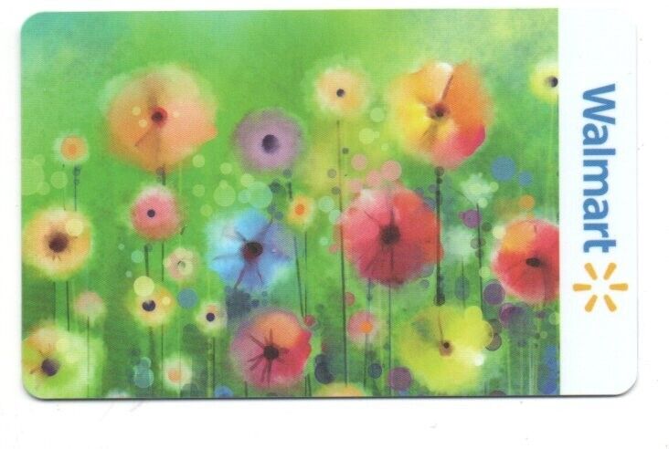 Walmart Spring Flowers Gift Card No $ Value Collectible FD-105078