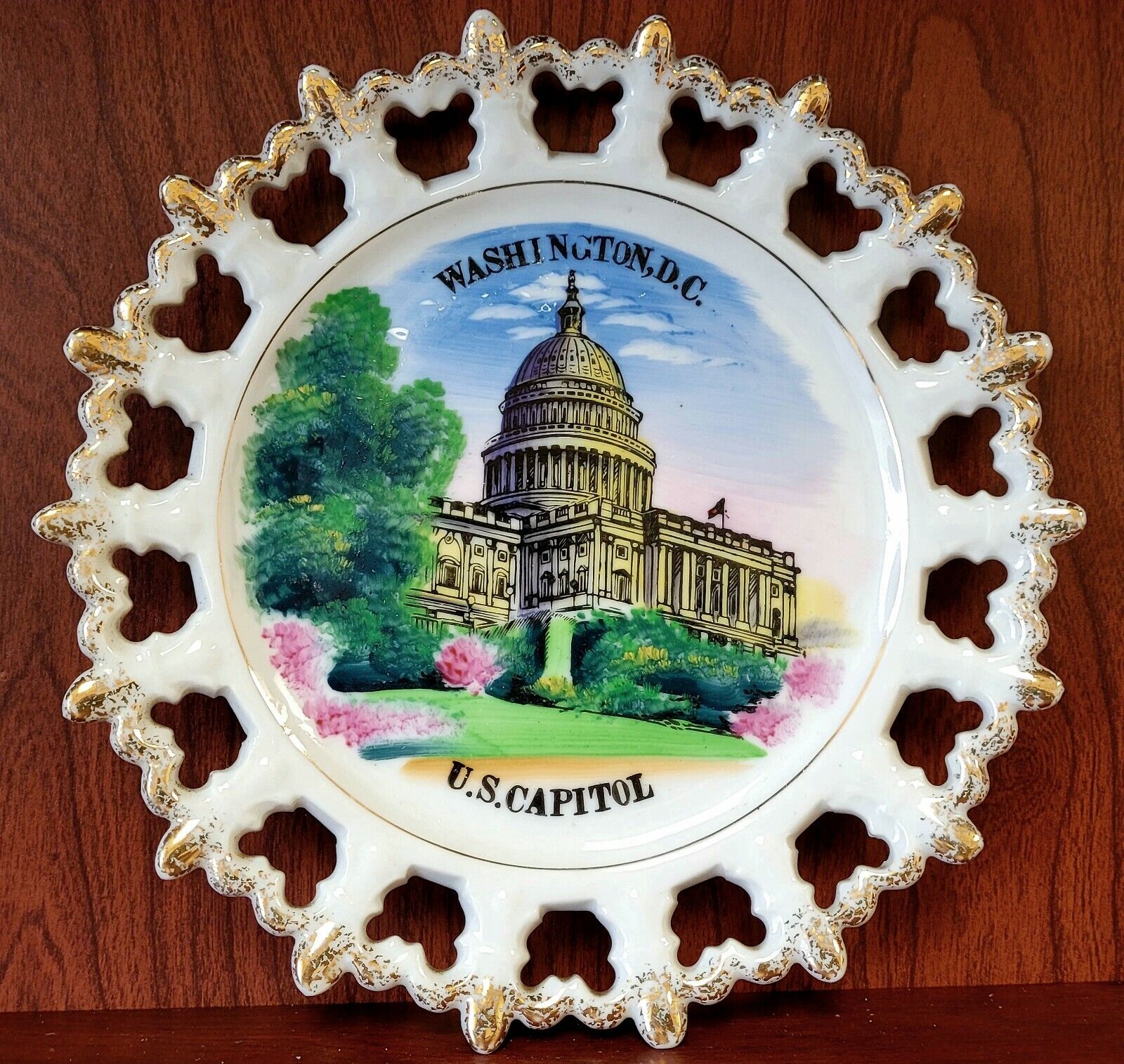 Vtg Washington DC Travel Souvenir Plate 7\