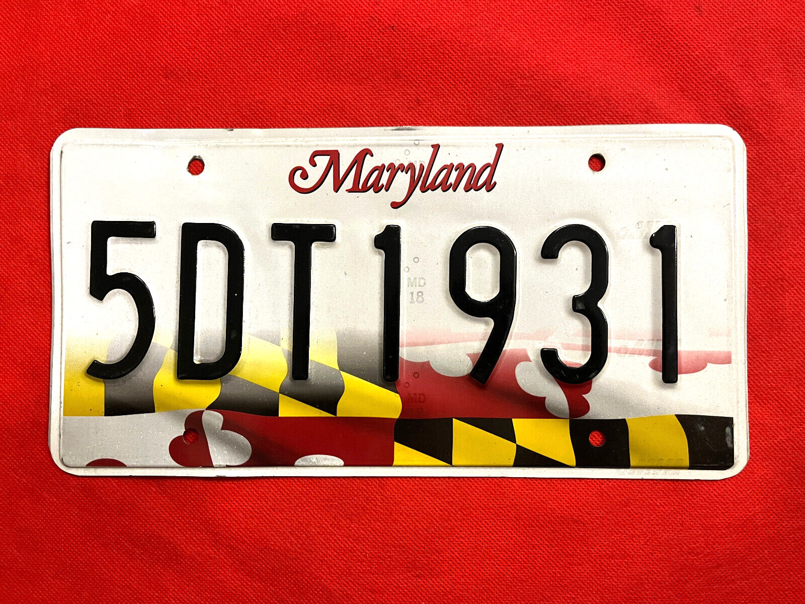 Maryland License Plate 5DT1931 ...... Expired / Crafts / Collect / Specialty